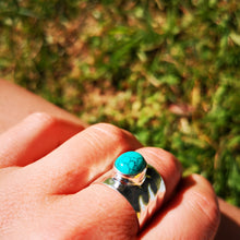 Charger l&#39;image dans la galerie, Bague en argent turquoise Dia
