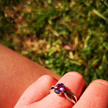 Charger l&#39;image dans la galerie, Bague indienne argent 925 améthyste
