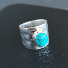 Charger l&#39;image dans la galerie, Bague en argent turquoise Dia
