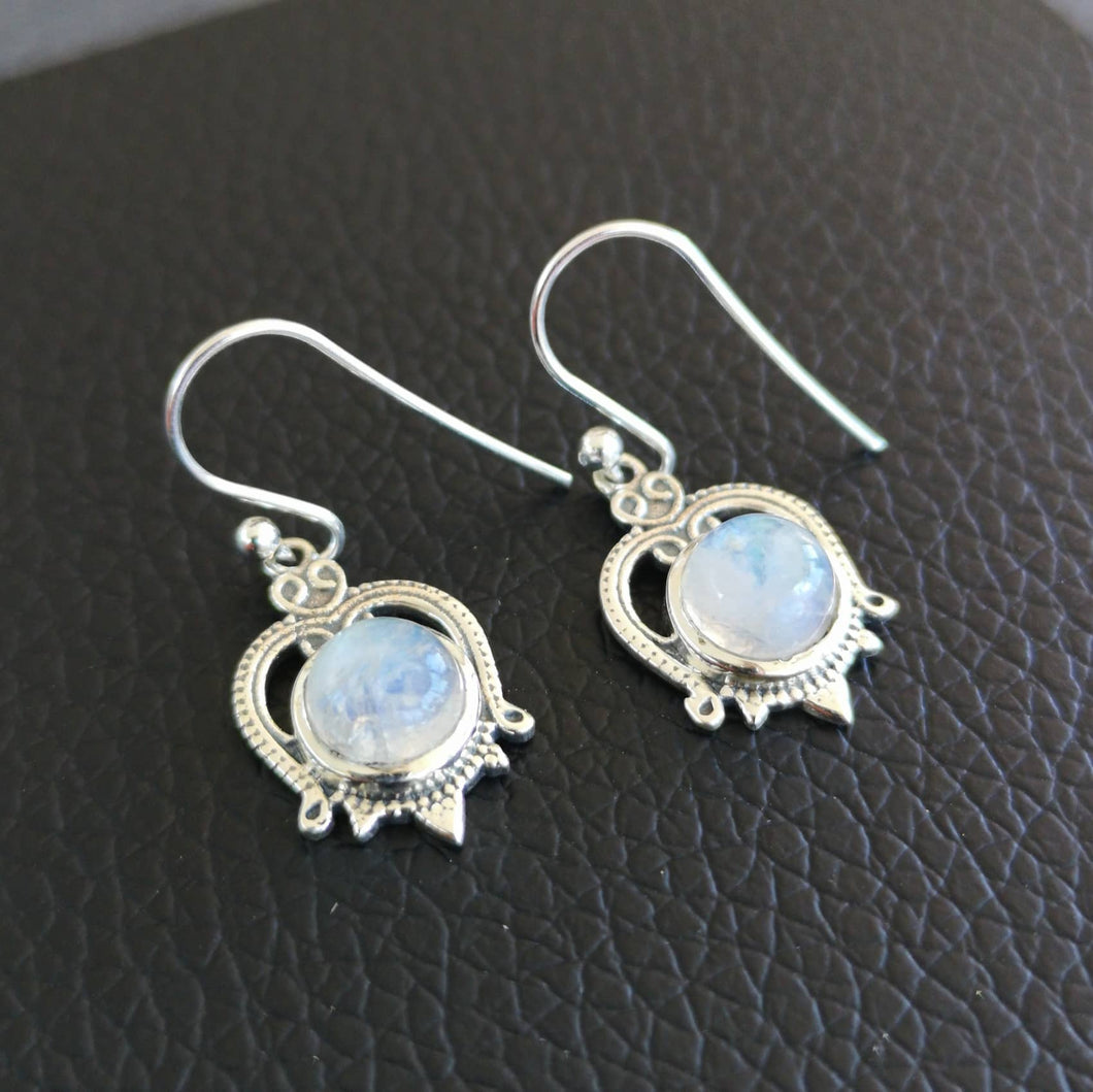 Boucles d'oreilles argent pierres de lune Lata