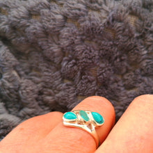 Charger l&#39;image dans la galerie, Bague en argent turquoise Anjuna
