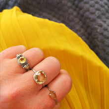 Charger l&#39;image dans la galerie, Bague en argent citrine originale
