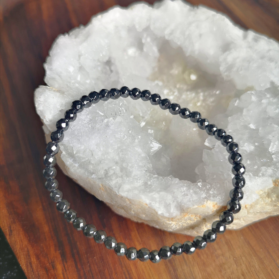 Bracelet en pierre Hématite