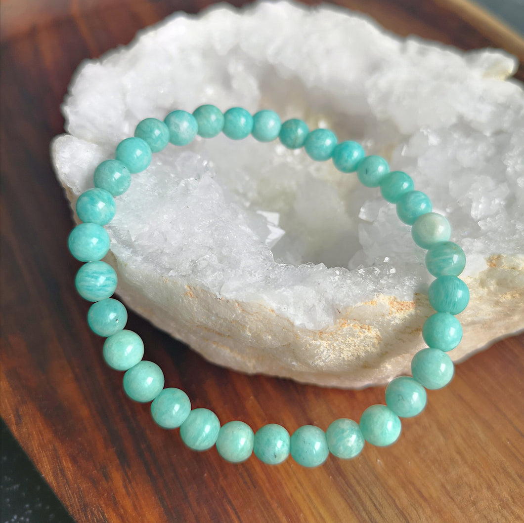 Bracelet en pierre Amazonite