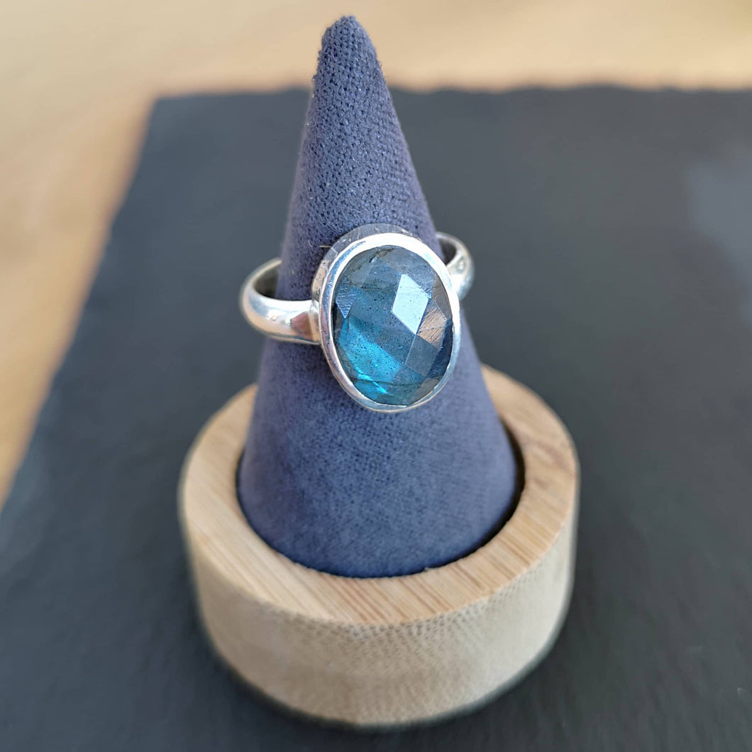 Bague en argent 925 labradorite