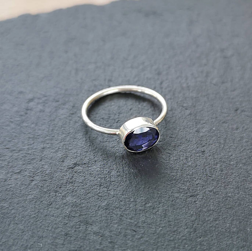 Bague argent pierre kyanite