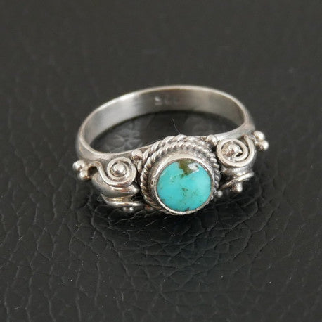 Bague en argent turquoise